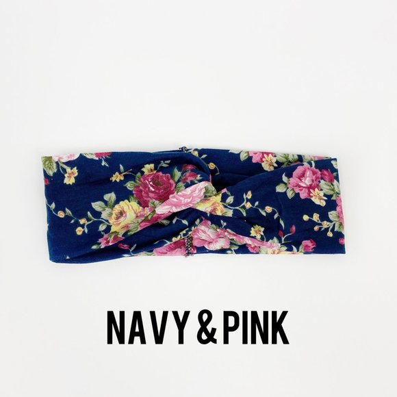 NEW Floral Printed Crisscross Head Wrap - Picture 12 of 14